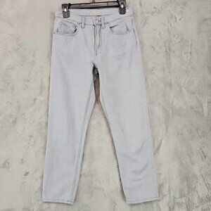 Everlane Jeans Womens 26 The Summer Jean Straight Ankle Pastel Gray 100% Cotton